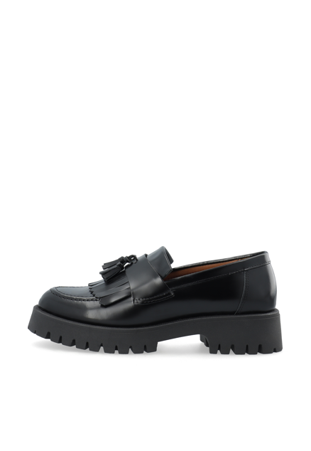 Bialeo Tassle &amp; Fringe Loafer Polido Black