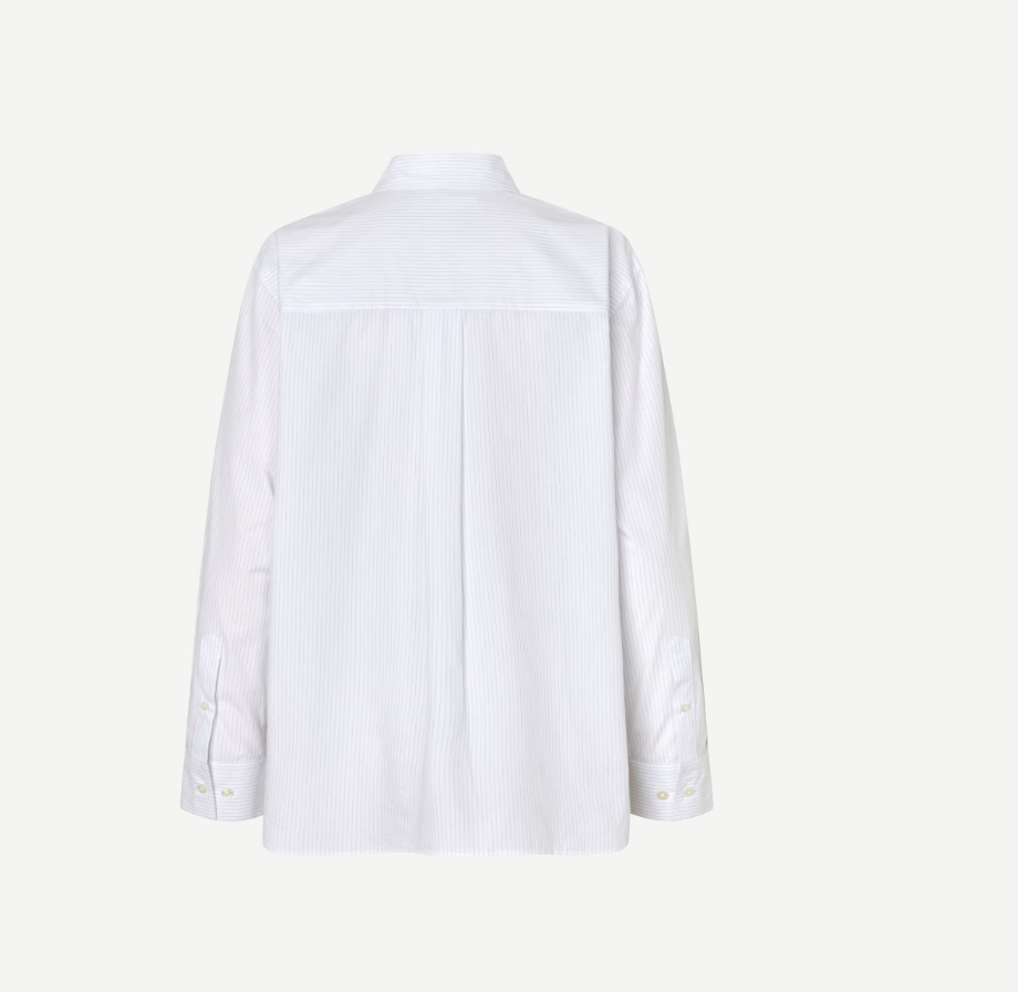 Salova Pocket Shirt 15756 White Pinstripe