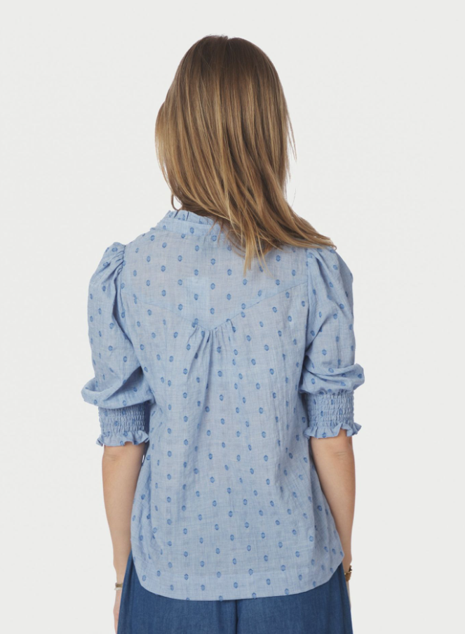 Diana Dobby S Blouse Light Blue