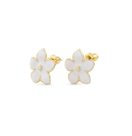 Adeline Enamel Flower Earrings