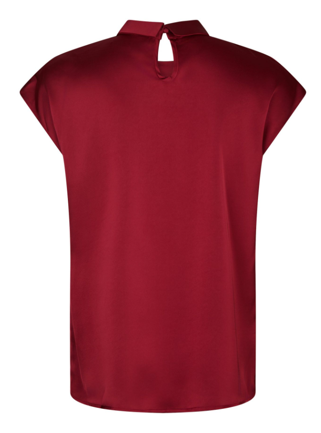 Fleur Drapy Satin Blouse