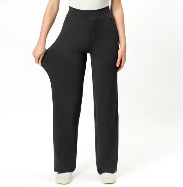 Asana Relaxed Straight Pant Black