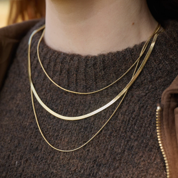 Matilde Triple Chain Necklace