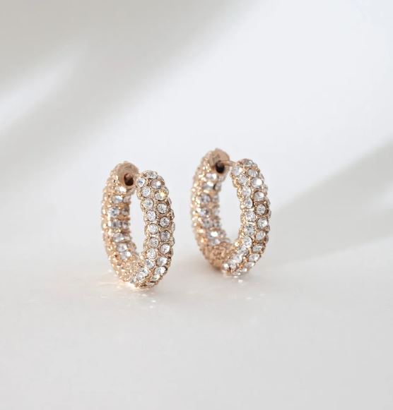 Chunky Crystal Hoops