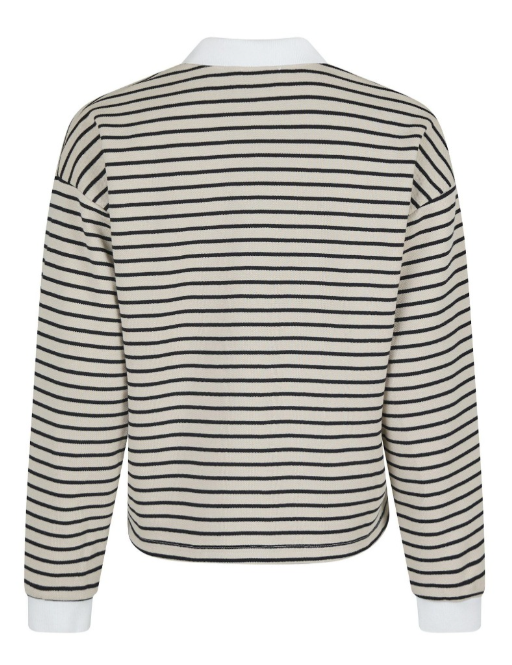 Sara Stripe Polo Blouse