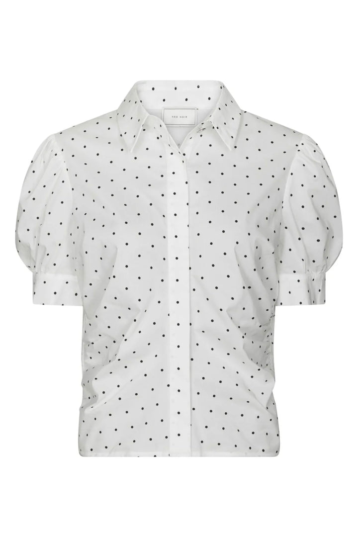Frannie Dot Shirt Offwhite