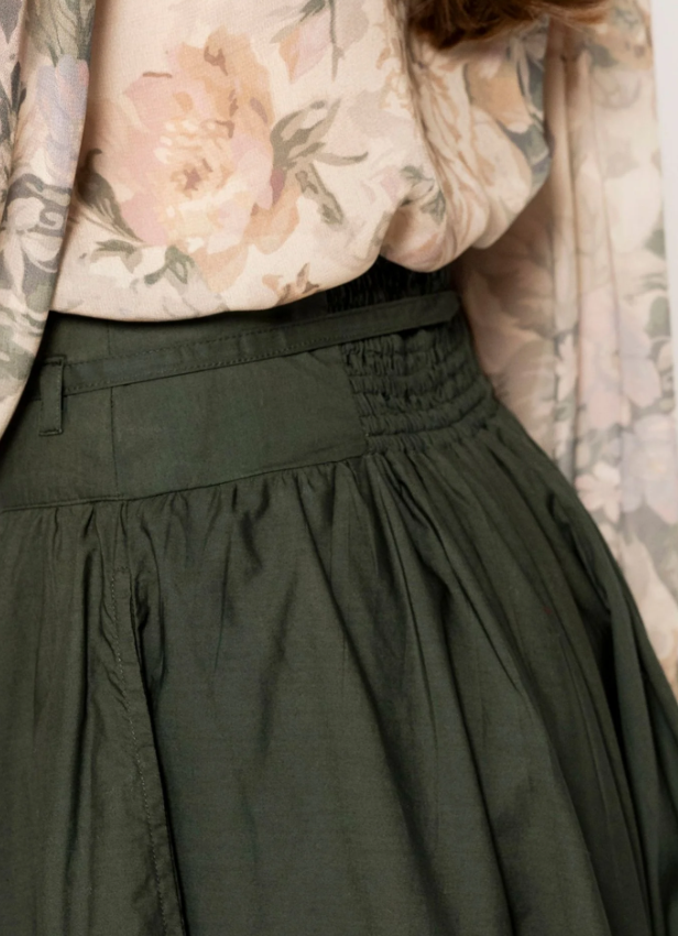 Astrid Skirt Moss Green