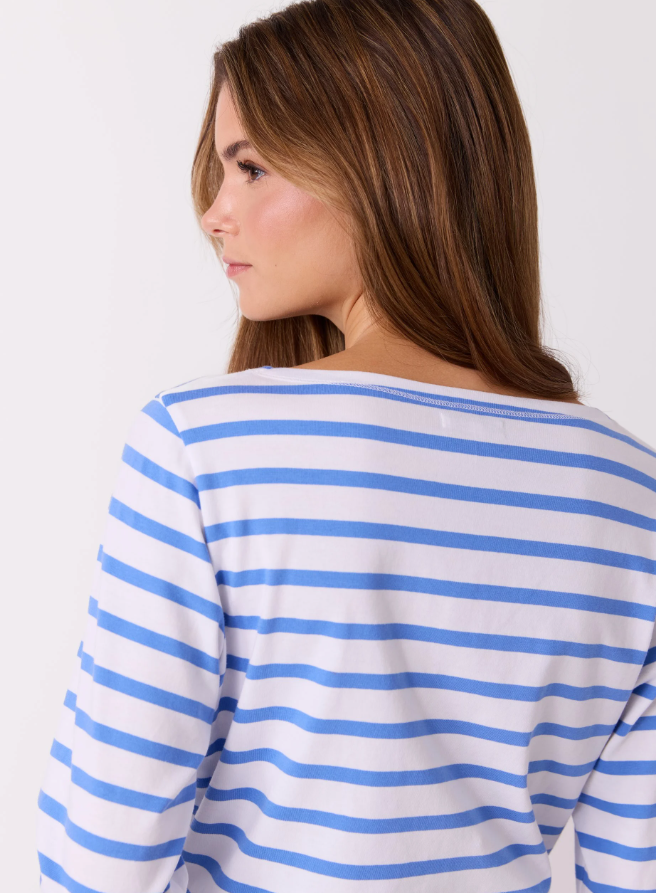 Sailor Stripete T-Skjorte Ultramarine