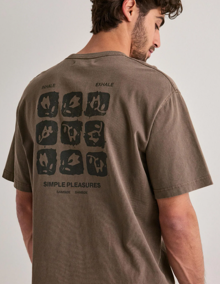 SACOHEN T-Shirt 15489 Brown Stamp