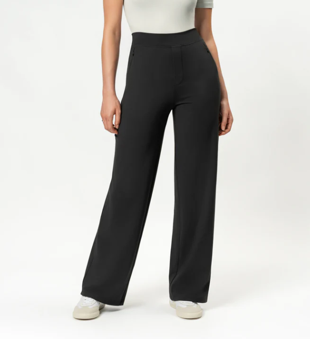Asana Relaxed Straight Pant Black