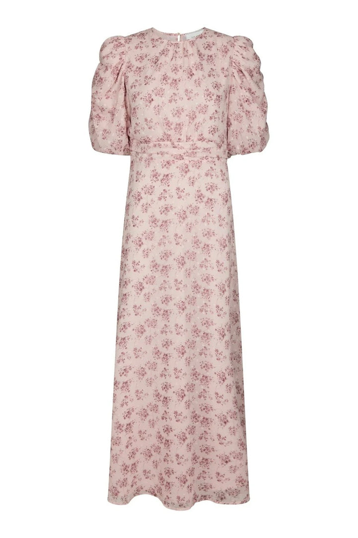 Kikka Chiffon Flower Dress Rose