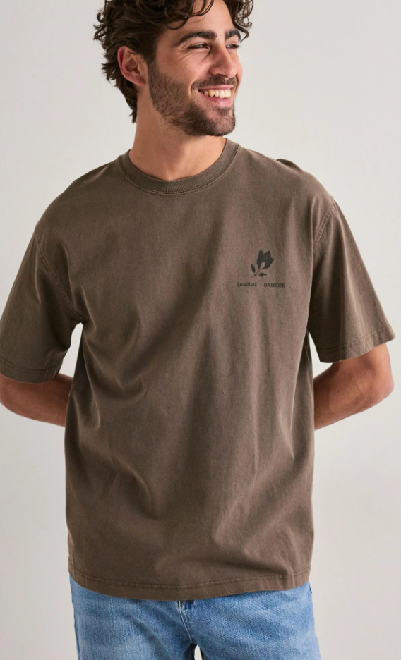 SACOHEN T-Shirt 15489 Brown Stamp