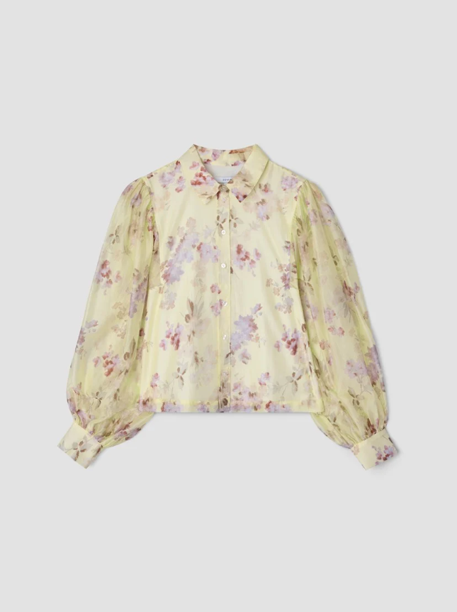 Allegra Bluse Transparent Yellow