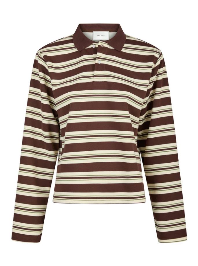 Mala Stripe Polo Blouse