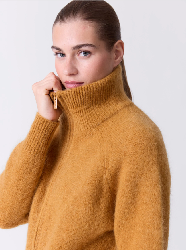 Carmela Cardigan Mustard Gold