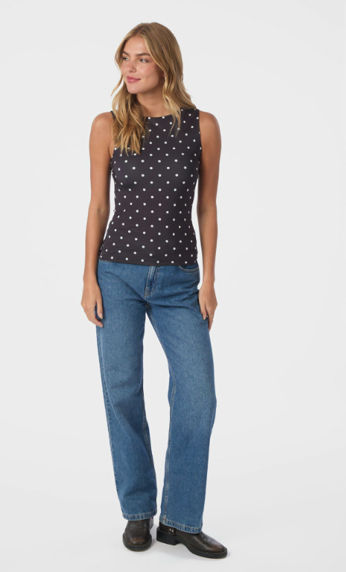 Ditty Jersey Dot Top