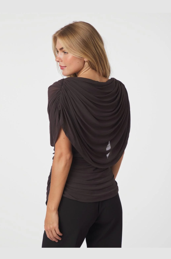 Cottuna Drapy Mesh Top