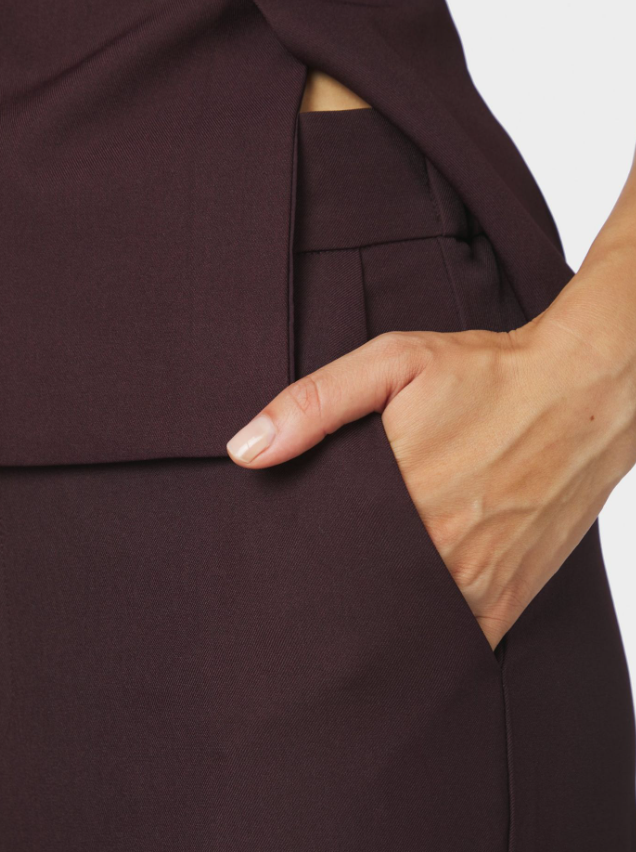 Emmett Structure Pants Chocolate Plum