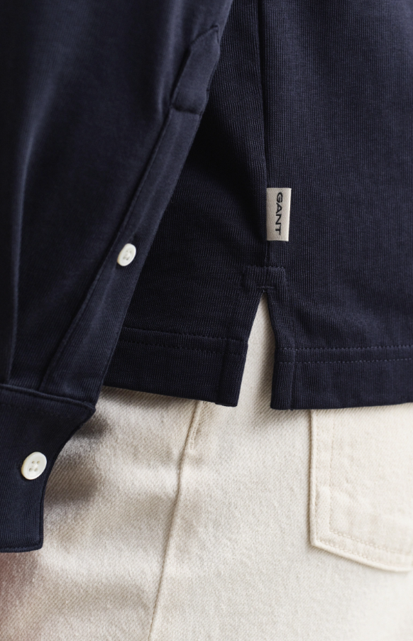 Pima LS Polo Evening Blue