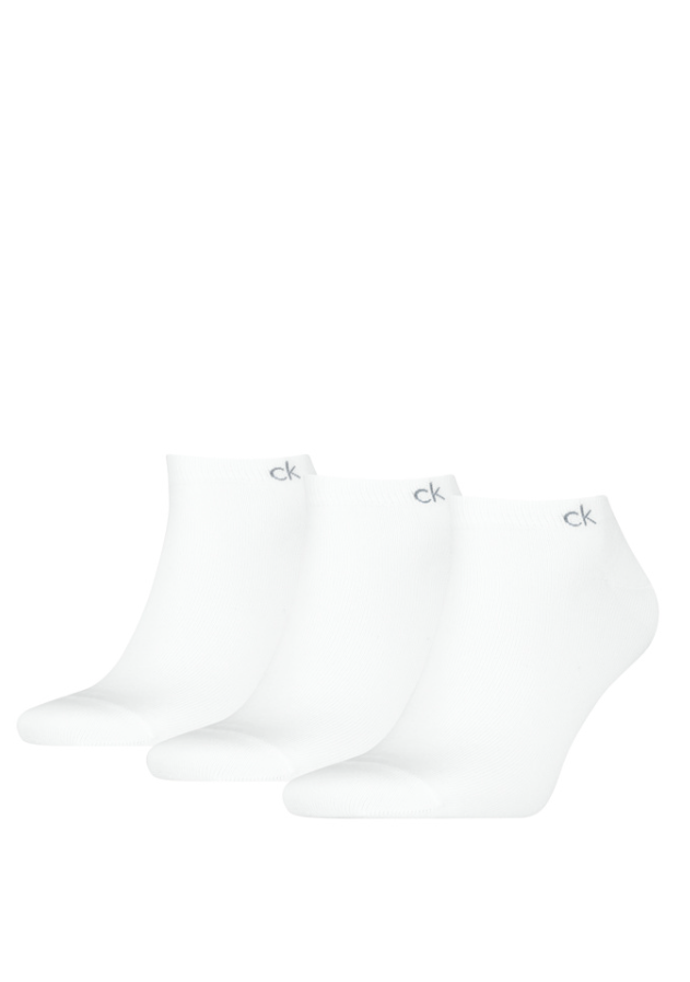 Ck Man 3pk logo Sneaker Sock White