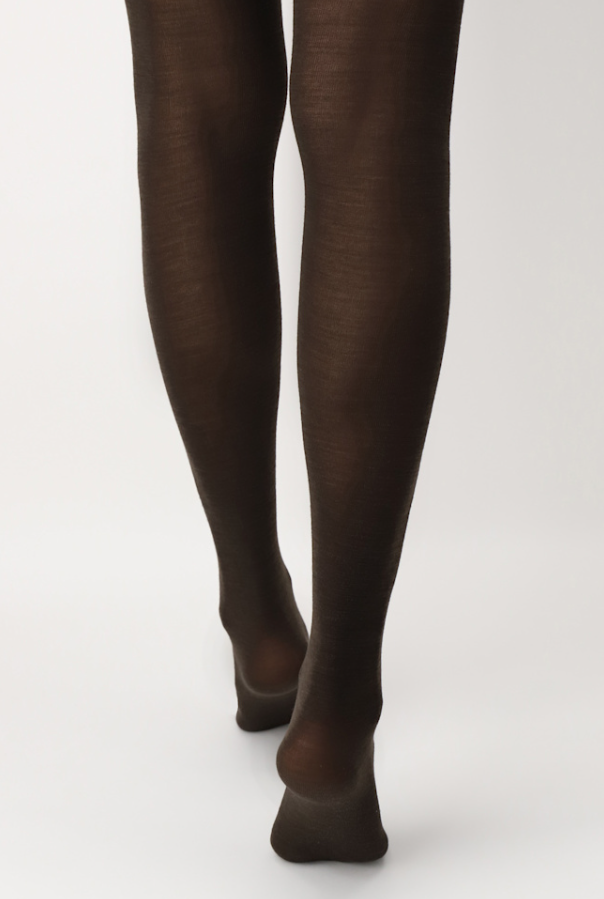 NIVES FINE WOOL TIGHTS Brown