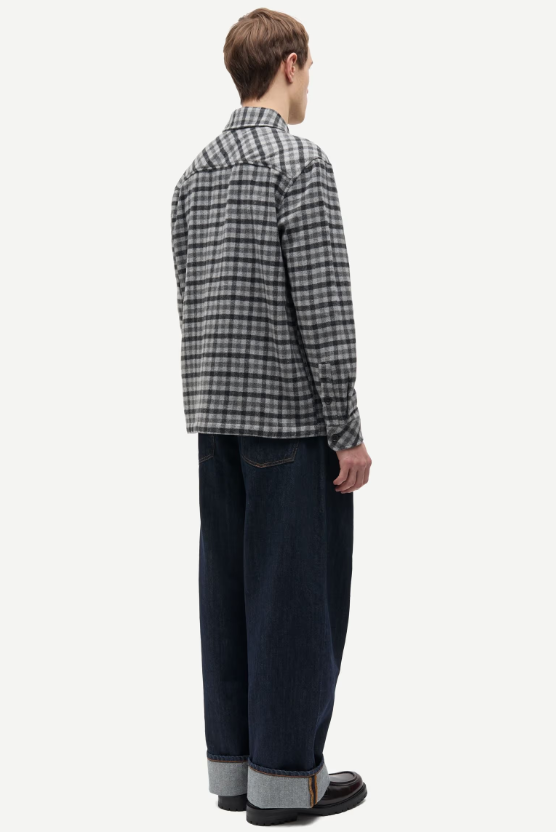 Sacastor X O Overshirt 14089 Grey Melange Ch.