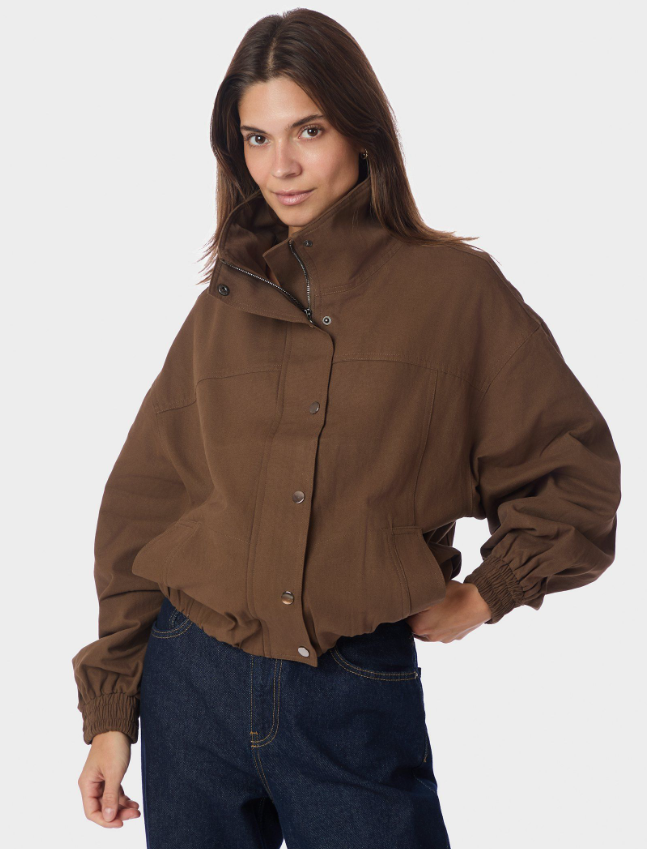 Selio Bomber Jacket Brown