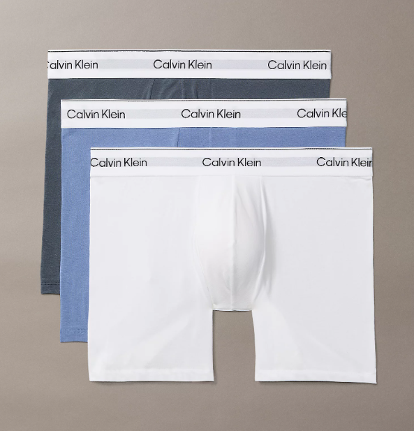 Boxer Brief White/Blue Tulip/Turbulence