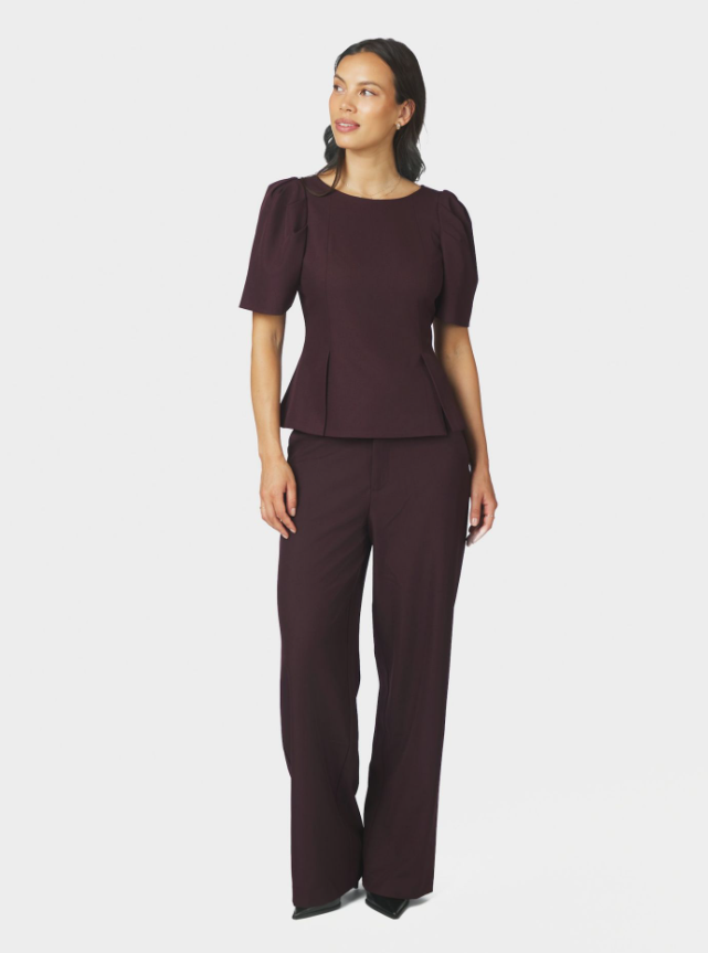Emmett Structure Pants Chocolate Plum