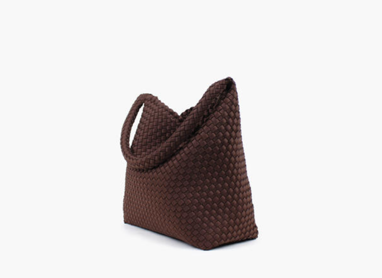 Nohr Annabel Neoprene Bucket Bag Large Mørk Brun