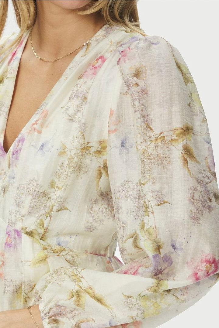 Silfi Vintage Flower Dress Offwhite