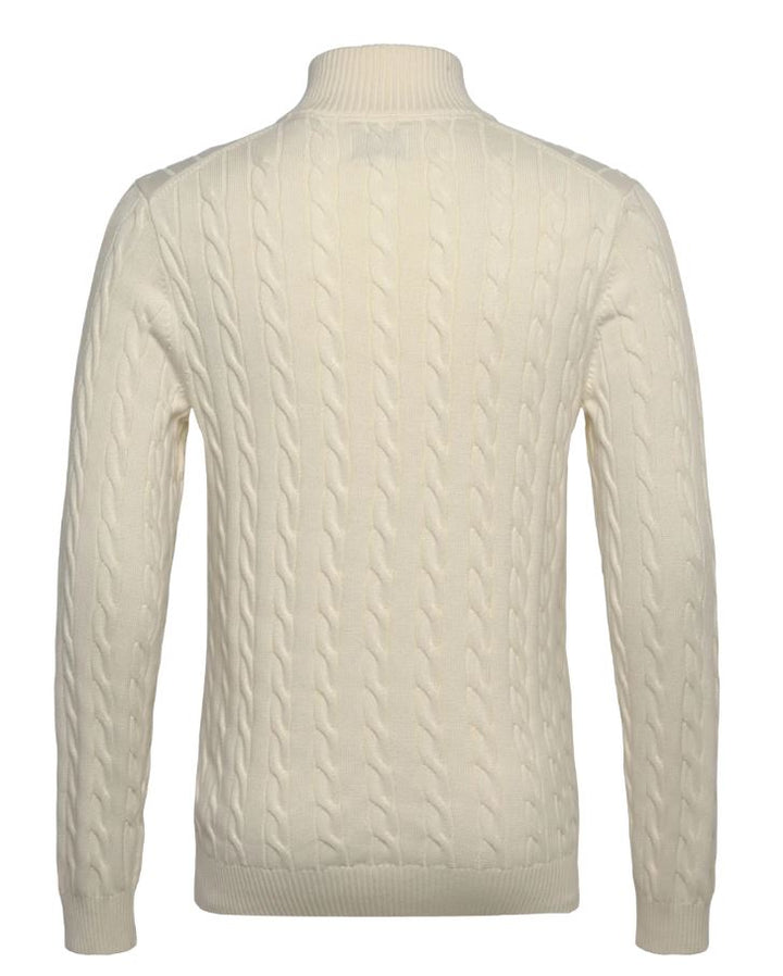Cotton Cable Half Zip