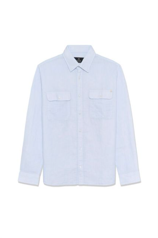 MAchristaldo P Heritage Shirt Chambray Blue