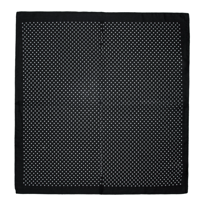 Skjerf m/prikker 65x65