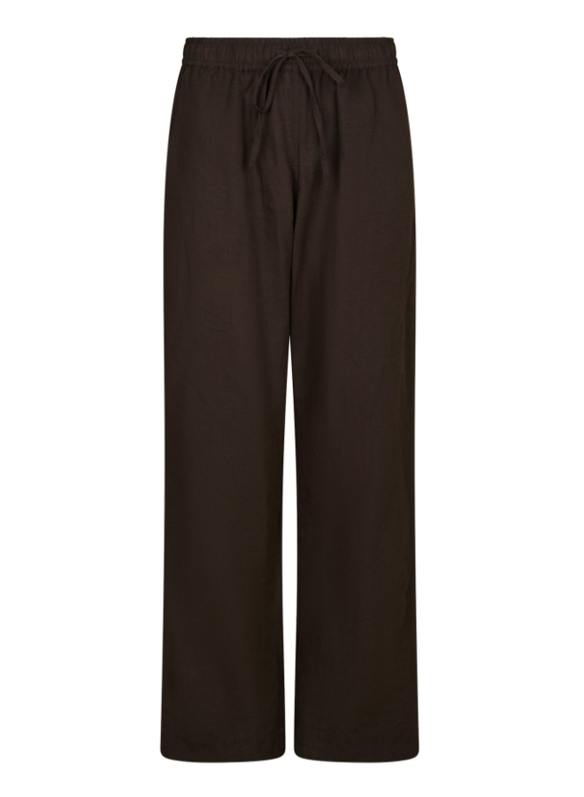 Sonar Linen Pants Dark Brown