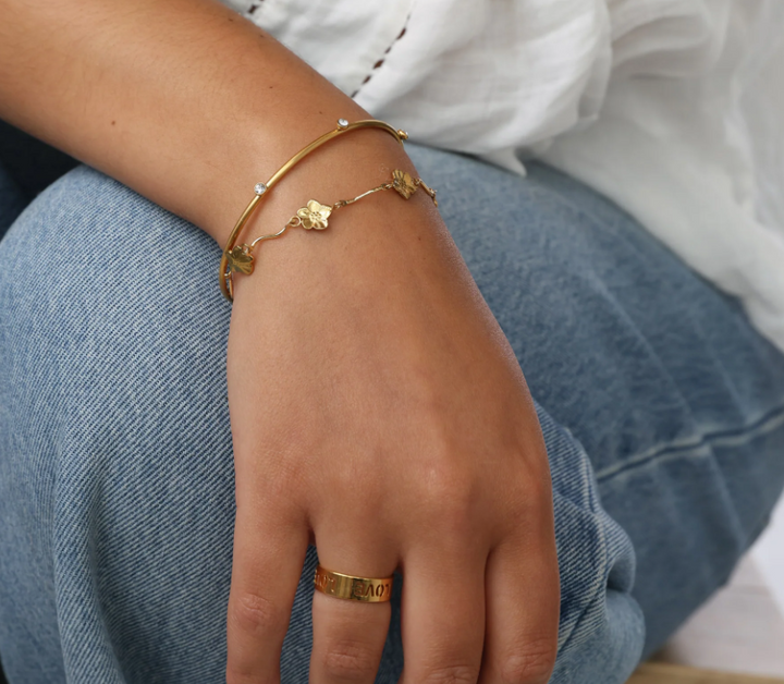 Ylva Bangle Bracelet Gold