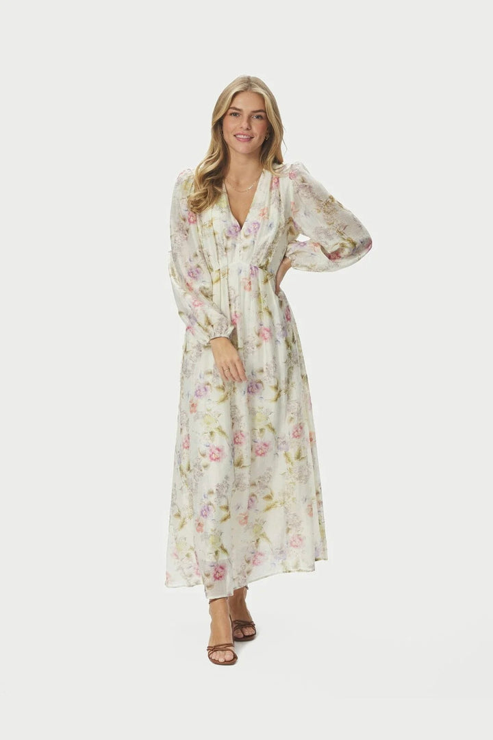 Silfi Vintage Flower Dress Offwhite