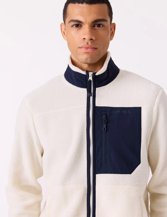 Corin Fleecejakke Antique White