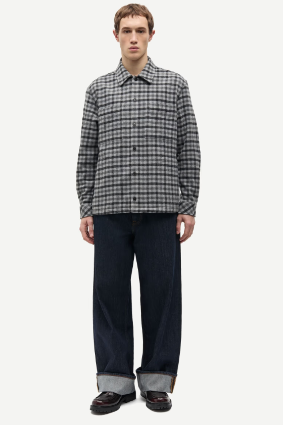 Sacastor X O Overshirt 14089 Grey Melange Ch.