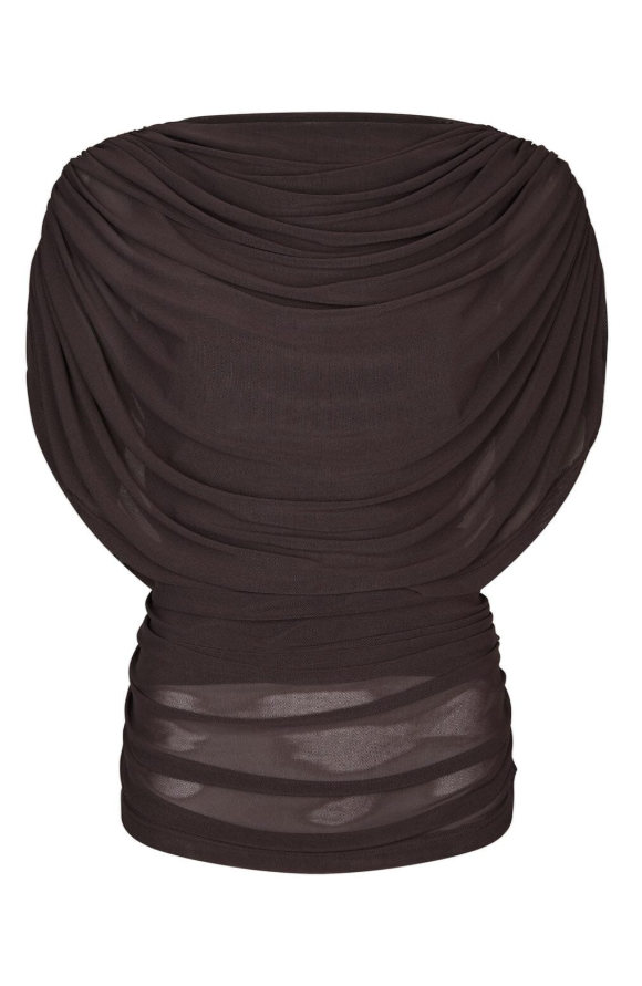 Cottuna Drapy Mesh Top