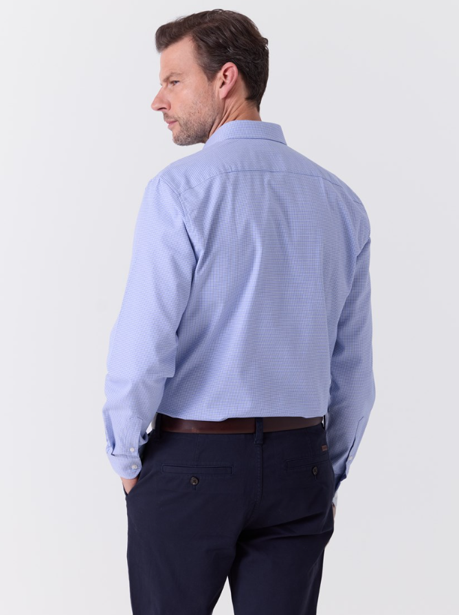 Albatross Skjorte Chambray Blue
