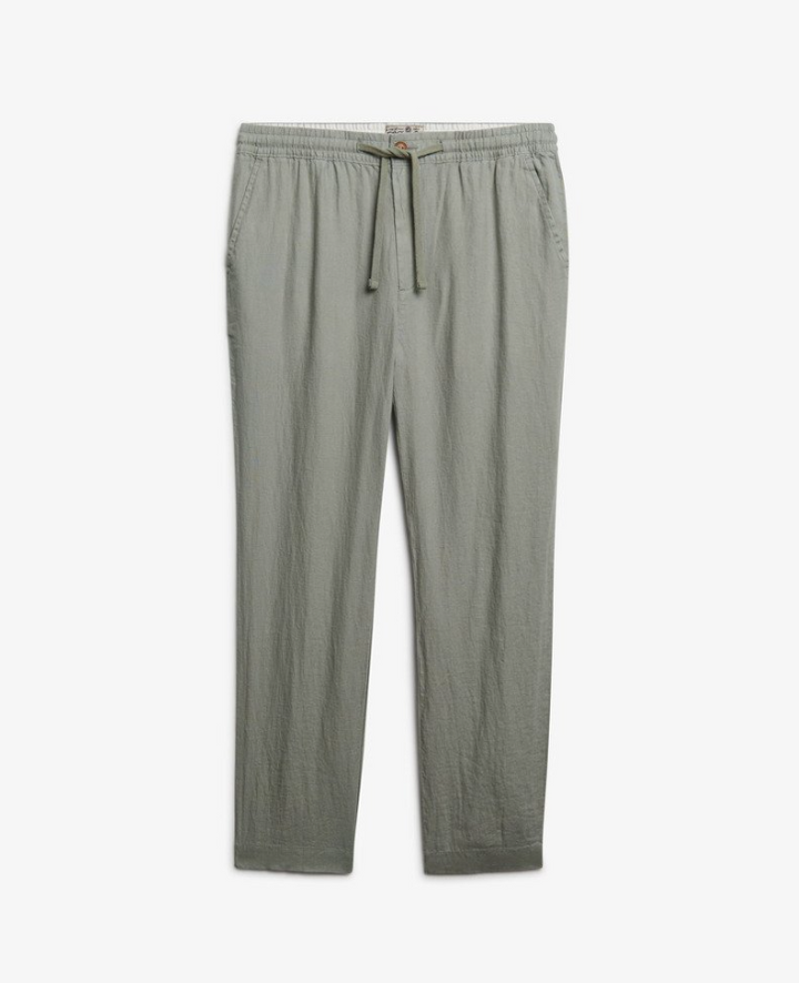 Merchant Linen Pant Bay Green