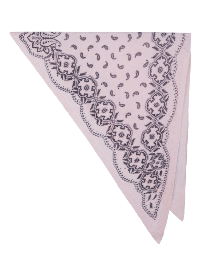 Lolana Paisley Knit Scaf Powder