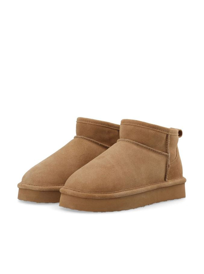 BIASNOW Platform Ankle Boot Suede