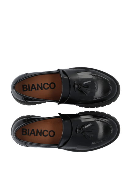 Bialeo Tassle &amp; Fringe Loafer Polido Black