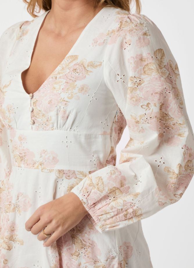 Milly Emb Rose Dress