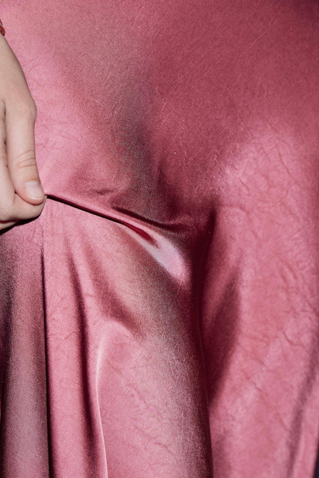 Celinie Heavy Sateen Dress Cherry Pink