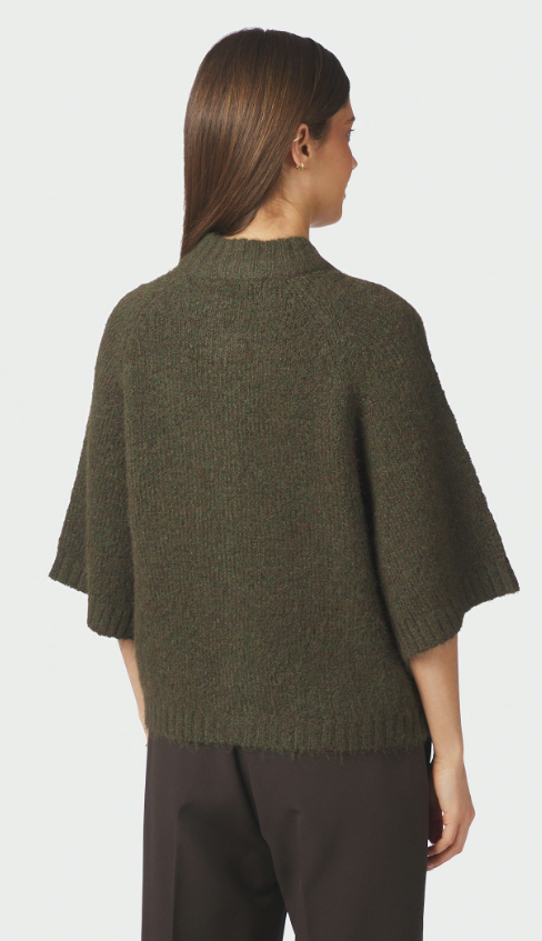 Benuta Fluffy Knit Cardigan Army