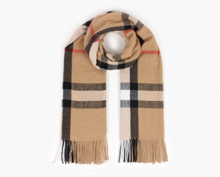 Klassisk Skjerf med Store Ruter