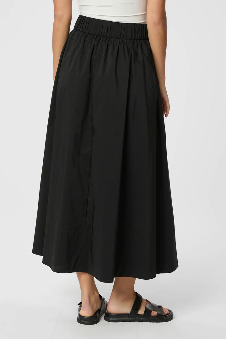 Yara Poplin Skirt Black